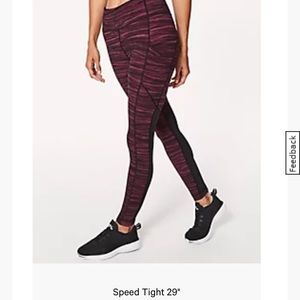 Lululemon Speed Tight 29” Leggings